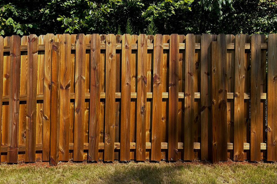 Stained fence in Spartanburg, SC